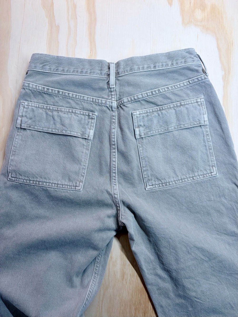 AGOLDE Cooper Cargo Pants 28 High Rise Straight Leg Utility 100% Cotton Beige - Picture 6 of 13